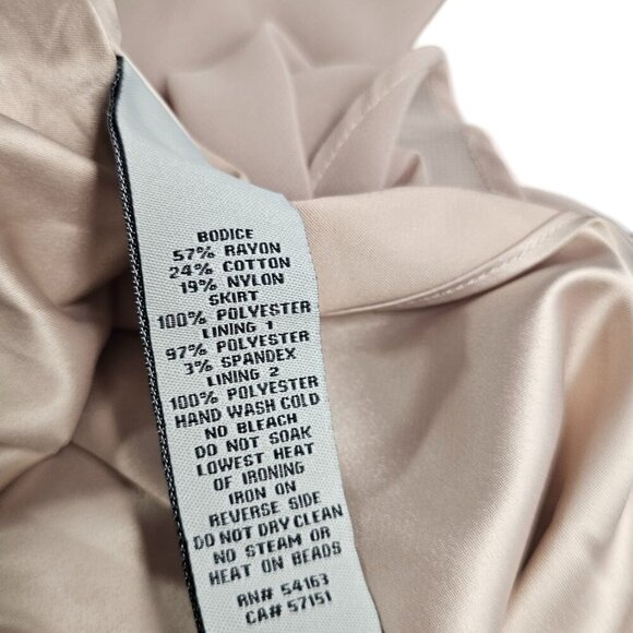 Eliza J. Lace, Embellished Waist, Chiffon, Flowy Maxi Dress, 3/4 Sleeve, Size 10 - Picture 8 of 9